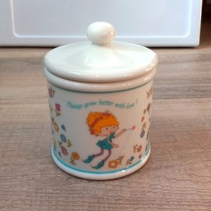 Herself the elf Porcelain Jar w/ lid